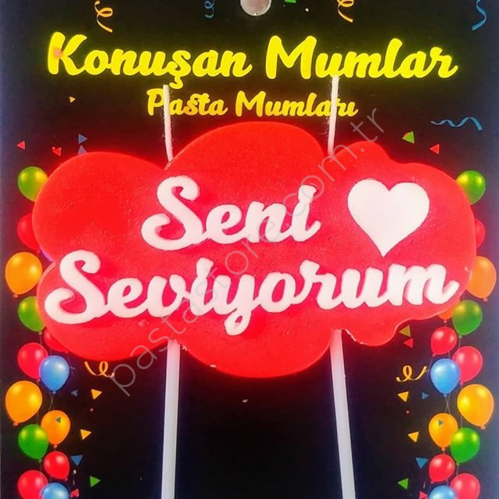 Seni Seviyorum Yazılı Pasta Mumu Fiyatı Taksit Seçenekleri